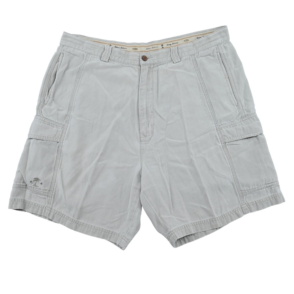 Tommy Bahama Key Grip Cargo Shorts 38 Gray Tencel Coastal Resort Casual Utility - Picture 5 of 16